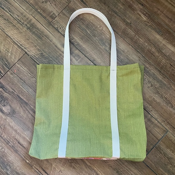 Large tote bag - “sage and floral” - Picture 3 of 4